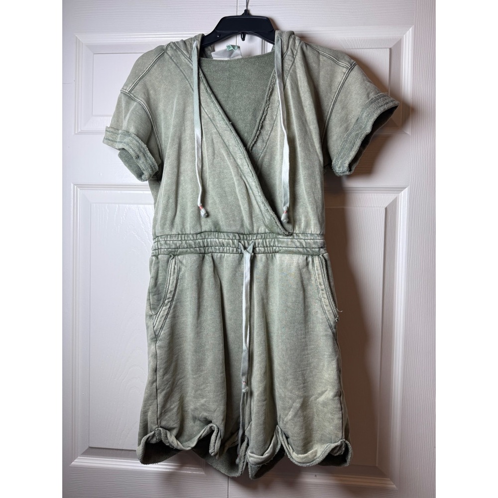 Anthropologie Saturday Sunday Kendall Hooded French Terry Romper